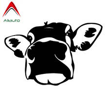 Aliauto Funny Interesting Car Sticker Cow Big FaceAutomobile Styling Waterproof Sunscreen Anti-UV Decal Decorative,13cm*9cm 2024 - buy cheap