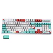 Teclado mecânico 5 lados com sublimação de tinta, ukiyo-e ondas do mar keycap dropshipping 2024 - compre barato