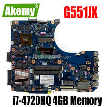 G551JX Motherboard i7-4720HQ GTX 950 For Asus G551J G551JX G551JW Laptop motherboard G551JX Mainboard G551JX Motherboard test ok 2024 - buy cheap
