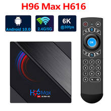 Dispositivo de TV inteligente H96 Max H616, decodificador con Android 10,0, 1080P, Bluetooth 4,0, compatible con Youtube, reproductor multimedia, Wifi Dual 2,4 y 5G 2024 - compra barato