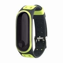 Correa deportiva de silicona para Xiaomi Mi Band 3, 4 y 5, pulsera de doble Color, accesorios de repuesto para reloj inteligente Mi3 2024 - compra barato