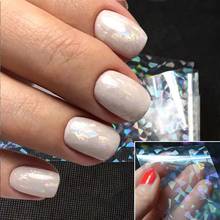 1pcs Holographic Nail Foil Polish Stickers Laser Starry Sky Transparent Nail Art Transfer Decal DIY Nail Decorations 2020 new 2024 - buy cheap