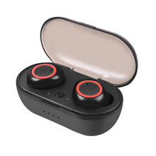 Kebidu-fones de ouvido intra-auriculares tws, sem fio, com bluetooth 5.0, som estéreo, à prova d'água, para jogos, com microfone para telefone 2024 - compre barato