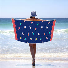 Toalha de praia de microfibra, toalha de secagem rápida, compacta, fresco, verão, férias, piscina, presente ideal para a namorada 70x cm 2024 - compre barato
