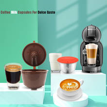 Cápsulas de café reutilizables de acero inoxidable i Cafilas, conjunto combinado de leche Compatible con Nescafé Dolce Gusto Brewer, acero inoxidable 2024 - compra barato