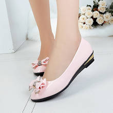 Flats Women Shoes Woman Patent Leather Low Heels Shallow Slip on Comfortable Bow Knot Casual Shoes Plus Leisure Loafers 2024 - buy cheap