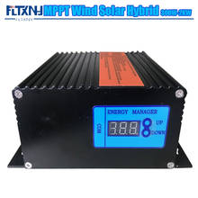 Controlador de carga Solar híbrido eólico, LCD MPPT, 12/24v, regulador de impulso de bajo voltaje 2024 - compra barato