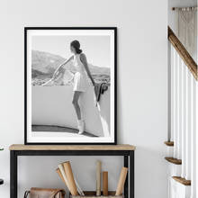 El fotógrafo ONi Frissell Works Tennis Player Vintage, póster de moda, modelo de chica deportiva, arte de pared, impresión en lienzo, decoración para sala de estar 2024 - compra barato