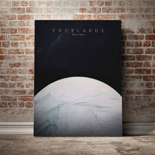 Solar System Enceladus art Poster Canvas Wall Art Decoration prints for living Kid Children room Home bedroom decor painting 2024 - buy cheap