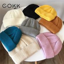 COKK Women Hat Sweet Watermelon Cap Knitted Rabbit Fur Warm Beanie Autumn Winter Hats For Women Girls Ladies Bonnet Korean New 2024 - buy cheap