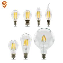LED Edison Bulb E27 G45 A60 C35 LED Bulb E14 G80 G95 G125 Filament Light 220V 2W 4W 6W 8W Antique Retro Vintage Glass Bulb Lamp 2024 - buy cheap