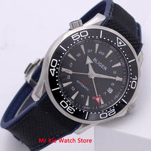 Bliger 41mm Mechanical Watch Men Luxury Sapphire Crystal Rubber Strap Automatic GMT Watch Luminous Waterproof Wristwatch Men 2024 - buy cheap
