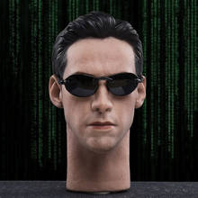 Keanu-accesorio de figura masculina, modelo de escultura de cabeza Neo Matrix con gafas para cuerpo de figura de acción de 12 ", JX033, 1/6 2024 - compra barato