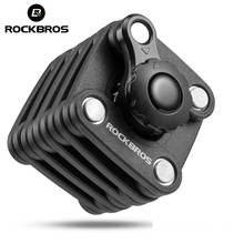 ROCKBROS-candado de contraseña para bicicleta, Mini cerradura portátil de alta seguridad resistente al taladro, cilindro antirrobo, accesorios para bicicleta de montaña 2024 - compra barato