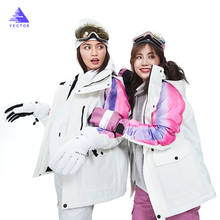 Водонепроницаемые лыжные куртки для женщин, толстые теплые ветрозащитные спортивные зимние куртки и брюки для улицы, горячее лыжное снаряжение, куртка для сноуборда 2024 - купить недорого