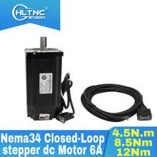 Free shipping  Nema34 Closed-Loop stepper dc Motor 6A 4.5N.m/8.5Nm/12Nm Closed loop servo motor  For CNC 2024 - buy cheap
