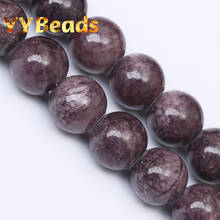 100% Natural Dark Purple Jades Beads Purple Chalcedony 4mm-12mm Loose Charm Beads 15" For Jewelry Making DIY Bracelets Earrings 2024 - buy cheap