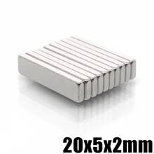 10/20/50/100pcs 20x5x2 Super Powerful Strong Rare Earth Block NdFeB Magnet 20mm x 5mm x 2mm Neodymium N35 Magnets 20*5*2 2024 - buy cheap