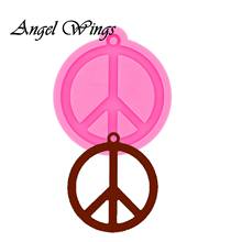 Keychains Peace sign Silicone Molds DIY Shiny Jewelry Epoxy Resin Mold DY0289 2024 - buy cheap