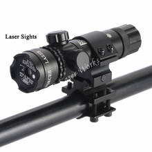 Ponteiro laser para caça, mira laser tática vermelha/verde com ponto ajustável, interruptor 532nm, suporte para rifle, escopo de arma 2024 - compre barato