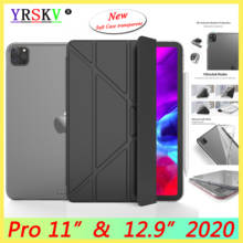 New Case For iPad Pro 11 inch 2018/2020,back transparent soft shell for iPad Pro 12.9 inch 2020 Smart sleep wake Case Cover 2024 - buy cheap
