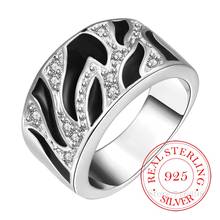 925 Sterling Silver Rings for Women Men Female Double Cross Cz Crystal Infinity Ring Bague Argent 925 Anillos Mujer/fdafa 2024 - buy cheap