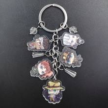 Jojo 'S Bizarre Adventure Korean Style Acrylic Anime Key Ring Cartoon Keychain Flash Beads Boy Girl Birthday Women Party Gift 2024 - buy cheap