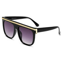 Gafas de sol de diseño de marca para hombre y mujer, lentes de sol cuadradas planas, de lujo, con UV400 2024 - compra barato