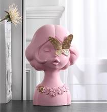 Nordic Character Cute Girls Resin Accessories Home Livingroom Desktop Figurines Crafts Entrance TV Cabinet Sculpture Decoration 2024 - buy cheap