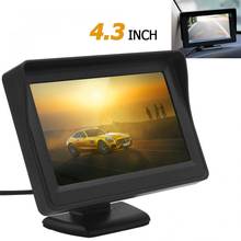 Painel digital para carro com visão traseira e painel digital lcd tft de 4.3x480, suporta 2 canais, entrada de vídeo 2024 - compre barato