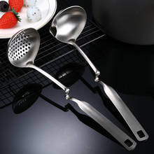Soup Spoon Colander Thickened 304 Stainless Steel Cooking Funnel Tableware Kitchen Can Hang Soup Oil Separation 2024 - buy cheap