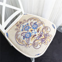 Embroidered Dinning Stool Cushion Kitchen Decor Chair Cushion Beaded Edge Seat Pad Office Cotton Seat Cushions Pillow 2019 New 2024 - buy cheap