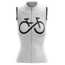 Camiseta blanca de Ciclismo para mujer, camiseta sin mangas, chaleco para bicicleta de montaña, Maillot, ropa de Ciclismo para mujer 2021 2024 - compra barato