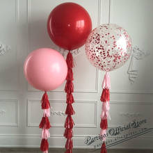 Balões de látex de 18 polegadas, decoração de casamento, hélio, grande, transparente, balões gigantes, decoração de festa de aniversário, bola de ar inflável 2024 - compre barato