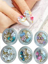 6 Colors Studs Gems Stud Charm Rhinestones Rivet 1Jar Nail Art Mix stone Pieces with Different Stud Flower Stud Mix in Jar B1211 2024 - buy cheap