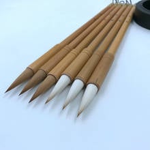 Weasel Hair Chinese Calligraphy Brushes Wolf Hair Medium Regular Script Chinese Landscape Ink Painting Writing Brush Tinta China 2024 - buy cheap