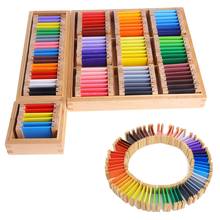 Caixa de computador montessori, material sensorial para aprendizado infantil, estojo colorido, treinamento pré-escolar de madeira, presente para crianças, 1/2/3 2024 - compre barato