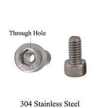 M16*30/40/50mm M16x30/40/50 8mm Through Hole 304 Stainless Steel Allen Head Bolt Hex Hexagon Socket Cap Cannulated Hollow Screw 2024 - buy cheap