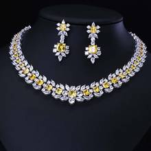 Luxury white gold-color Jewelry Sets  Exquisite Square Shape Micro Inlay Small Stone Cubic Zirconia Crystal 2024 - buy cheap