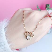 Disney Mickey mouse chain lady Sweater doll accessories Necklace jewelry Minnie pendant female male Sweater Chain gift 2024 - buy cheap