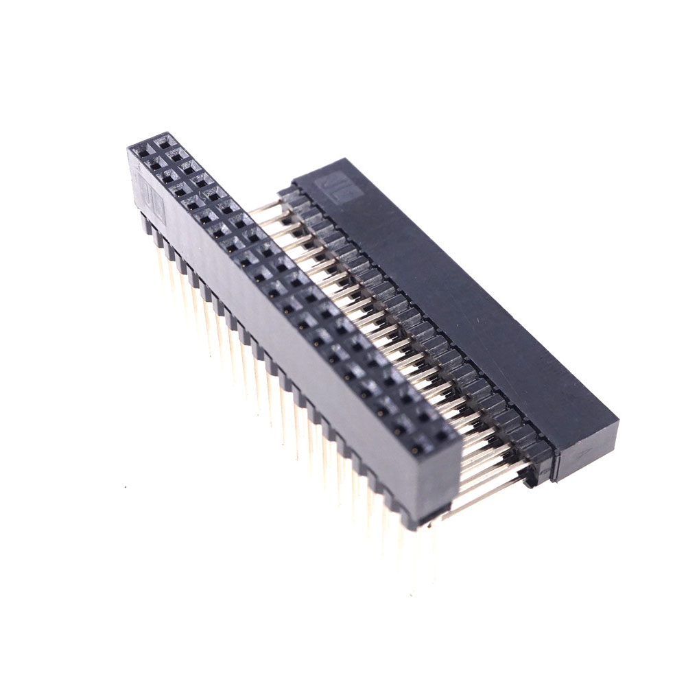 10Pcs PC104 2.54mm Pitch 2x20 Pin 40 Pin Female Double Row Long Pin Header Strip