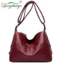 LANYIBAIGE Women Leather Handbags Designer Tassel Crossbody Bags For Women Luxury Brand Shoulder Bags Sac A Main Female Bag New 2024 - buy cheap