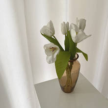 Ins vaso de vidro transparente para decoração, vaso de vidro pequeno transparente estilo retrô para decoração de casa, flores, planta de terário, vaso de casamento 2024 - compre barato