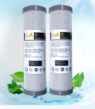 2 piezas de filtro de agua universal, elemento de filtro de carbón activado, bloque Cto de 10 pulgadas, elemento de filtro purificador de agua de carbono 2024 - compra barato