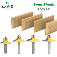 LAVIE 4pcs 8mm 12mm 1/2 Shank Drawer Router Bit Set Round Over Beading Edging Mill Wood Milling Cutter Carbide Woodwork MC02181 2024 - buy cheap