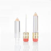 Empty 5 ML Lipgloss Lip Gloss Wand Tubes Pencil Shaped Clear Cosmetic Packaging Refillable Lipgloss Containers Tubes 50 pcs/lot 2024 - buy cheap