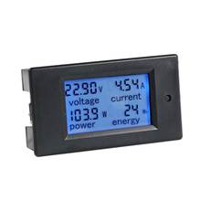 Voltímetro digital com display lcd, amperímetro, medidor de energia, voltagem de corrente, dc 6.5-100v, 0-100a 2024 - compre barato
