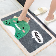 Cartoon Home Entrance Floor Foot Mat Bathroom Non-slip Kitchen Bathroom Entry Water-absorbing Mat Toilet Carpet Bedroom 2024 - buy cheap