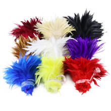 1000pcs/bunch Natural Rooster Feathers Dyed Chicken Feather 5-6 Inch Jewelry Party Accessories Decoration Plumes 1 yard 2024 - buy cheap