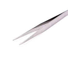 2PCS Stainless steel tweezers Nail Art Nippers Straight & Curved Tweezer For Eyelash Extensions make up tools 2024 - buy cheap